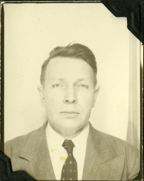 Passport portrait 1. Family archive. Exact photograph date not established.