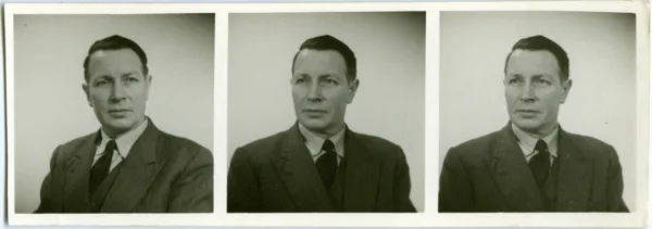 Passport portrait strip 7. Family archive. Exact photograph date not established.