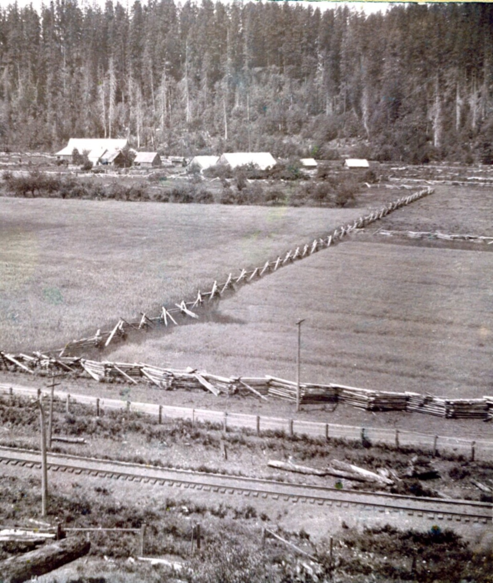 Hilpert Farm, about 1890, looking west.