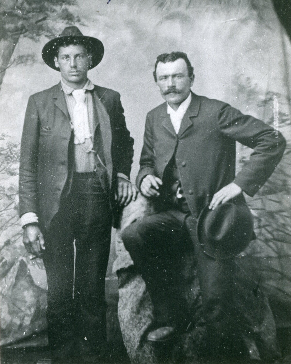 Reinhold and an unidentified friend.